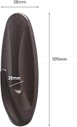 Command Outdoor Large Designer Bronze Hook with Adhesive Strips view 2