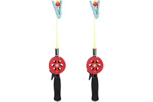 Ice Fishing Rod for Kids, Portable Mini Ice Fishing Pole, Winter Outdoor Tackle Set for Family Winter Activities