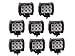 Lumitek 8PCS 4inch 18W LED Light Bar Flood Led Light Pods Waterproof Driving Fog Lights Off Road Led Lights Boat Lights for Pickup Jeep Trucks SUV UTV Tanks Van Camper ATV