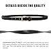 Set of 2 Women's Adjustable Skinny Genuine Leather Casual Belts for Women By HBY
