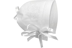 Stephan Baby Baby-Girls Av2023-stephan Baby-Stephan Baby Keepsake Cutwork Handkerchief Christening Bonnet with S-8e8e39c2