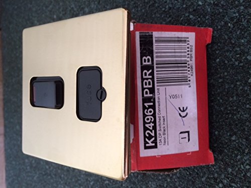 MK Electric Switched Fused Connection Unit, Polished Brass, One Size