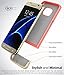 Galaxy S7 Case, Vena [iSlide][Two-Tone] Dock-Friendly Slim Fit Hard Case Cover for Samsung Galaxy S7 (Coral Red/Champagne Gold)
