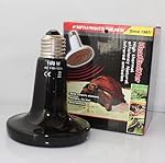 110V Ceramic Emitter Heat Lamp Grow Plant Lamp Zoo Turtle Pet Reptile Heater 75W Watts (black)