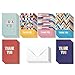 Blank Thank You Cards with White Envelopes, 6 Designs (4 x 6 In, 48 Pack)