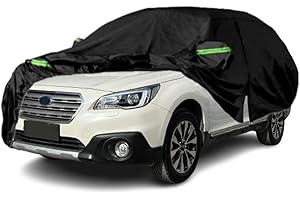 LTDNB Waterproof Car Covers Compatible with 2004-2023 Subaru Outback, All Weather Custom-fit Car Cover with Zipper Door for Rain Snowproof UV Windproof Protection
