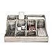 MyGift Torched Wood Countertop Coffee, Tea and Condiment Holder Storage Caddy with 9-Compartments