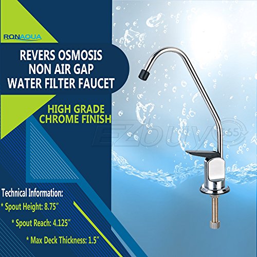 Ronaqua RO Reverse Osmosis Kitchen Sink Water Filter Faucet Fit Most RO Units