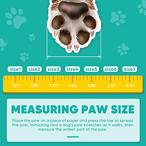 Petbobi Waterproof Dog Shoes Fluorescent Orange Dog Boots Velcro and