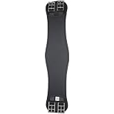 HORZE Extra Durable Flexible Neoprene Dressage Girth for Horses - Black - 16 in