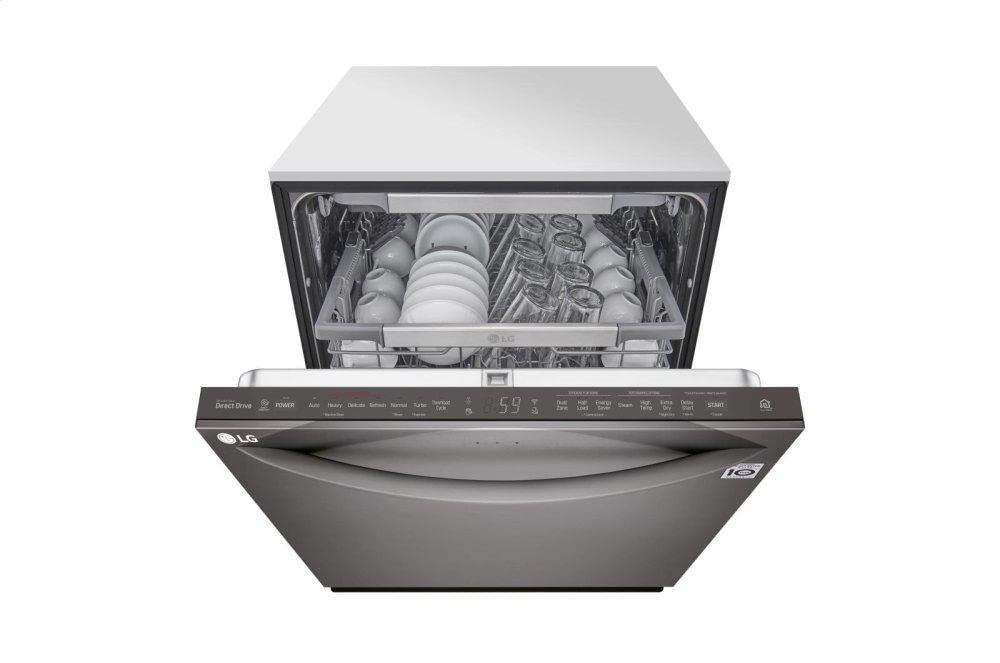 LG Top Control Smart Wi-Fi Enabled Dishwasher with QuadWash and TrueSteam - 24