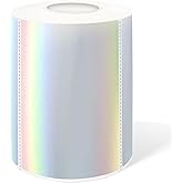 Yeachlaing 2" x 3" Holographic Thermal Label Stickers,Printable Rainbow Glitter Thermal Printer Sticker Labels for Gift Wrapping, Self-Adhesive Name Price Tag DIY Custom Logo Design (280 pcs)