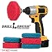 Cordless Drill Attachment - Scrub - Scour- Drill Pads - Hard Water Stain Remover - Soap Scum - Mold - Mildew - Mineral - Rust - Calcium - Limescale - Acid Rain - Pool Tile - Granite - Shower Doors