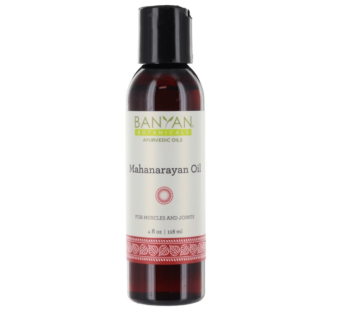 Banyan Botanicals Mahanarayan Oil - 99% Organic, 4 oz - for Muscles and Joints - Supports Comfortable Joint Movement and soothes Pain, Stiffness and Inflammation