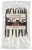 Delitaliana Grade A Premium Madagascar Gourmet Bourbon Vanilla Beans (Pack of 10)