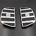 HTT Motorcycle Chrome Skull Zombie Passenger Footboard Insert Kit Traditional Shape TOURING FLHT FLT FLTR FLHR FLHS SOFTAIL FLSTC FLSTN FLSTF FLSTS DYNA FLD MODELS WITH D STYLE FOOTBOARDS