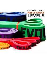 Bandas para ejercicio de resistencia Premium   banda para levantamientos asistidos   bandas de elevación de Evolutionize (banda única) 41 pulgadas
