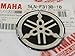 Yamaha 5LN-F313B-10 - Genuine 40MM Diameter Yamaha Tuning Fork Decal Sticker Emblem Logo Black/Silver Raised Domed Gel Resin Self Adhesive Motorcycle/Jet Ski/ATV/Snowmobile
