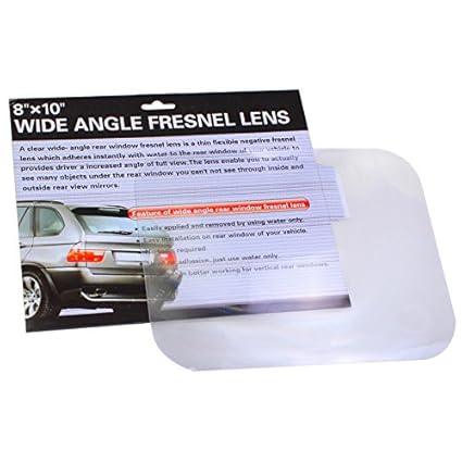 Fresnel Weitwinkel Linse 20x25cm - Für Auto Heckscheibe Gegen Tote Winkel