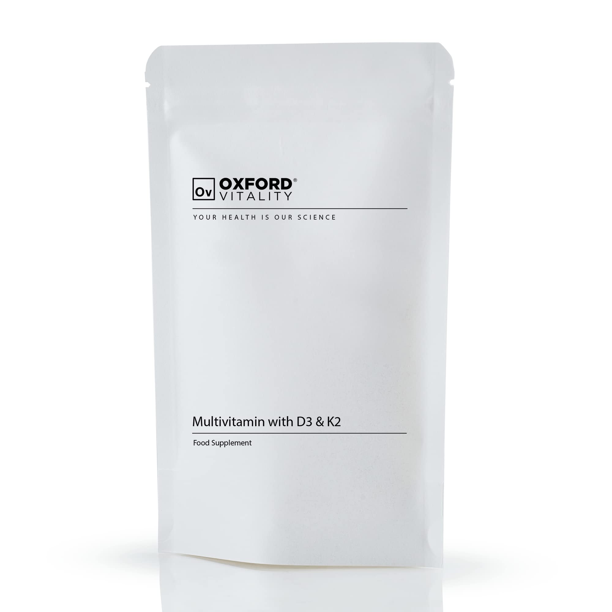 Multivitamin Tablets | with Vitamin D3, K2, Biotin and Folic Acid | Supplement for Men and for Women | Oxford Vitality