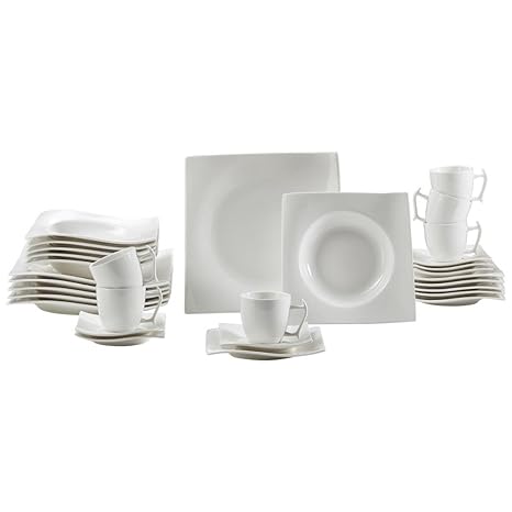 Maxwell & Williams RP00930 Motion Kaffeeservice, Tafelservice, Geschirrset, 30-teilig, in Geschenkbox, Porzellan