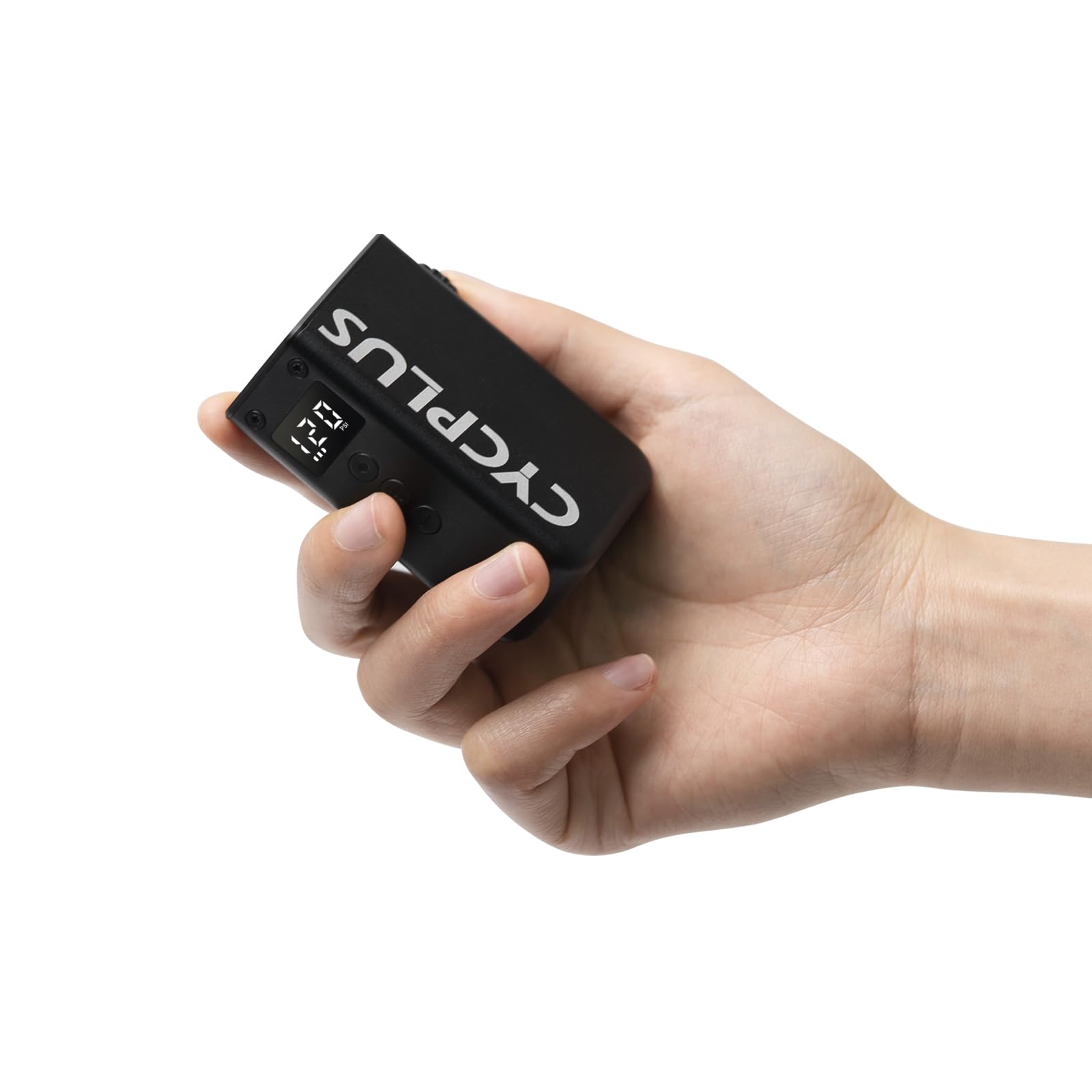 CYCPLUS Tiny Bicycle Pump with Gauge, Max 120 PSI Electric Bicycle Pump, Auto Stop, with Presta and Schrader Valve for E-Bike, Mountain, City and Road Bike AS2 PRO(2025 Updated Version)