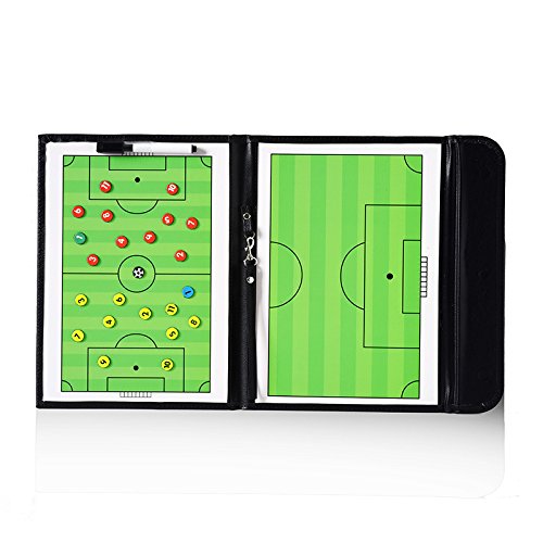 Football Coaching Board Coaches Clipboard Tactical Magnetic Board Kit with Dry Erase, Marker Pen and - //coolthings.us