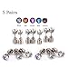 LED Earrings, 4 Pair Glowing Light Up Earrings Bright Stylish Fashion Ear Pendant Stud Stainless for Party Men Women Halloween Thanksgiving