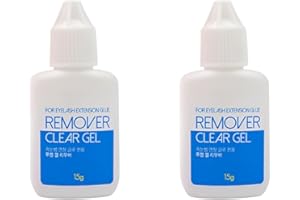 LAVA LASH Transparent Gel Remover for Eyelash Extensions Gel 15ml, Fast Lash Adhesive Dissolution time - 60 Seconds 2Pack