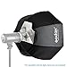 Godox 80cm / 31.5in Portable Octagonal Umbrella Reflector Softbox with Bowens Mount for Flash Speedlite
