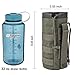 MILITARY UNIFORMS Outdoor Gear Mesh Flask Bag Drawstring Water Bottle Pouch Molle Water Bottle Attachment ACU CP Camouflage Tactical Hiking Camping 1000D Nylon Anti-Tear Oxford Cloth (Gray)