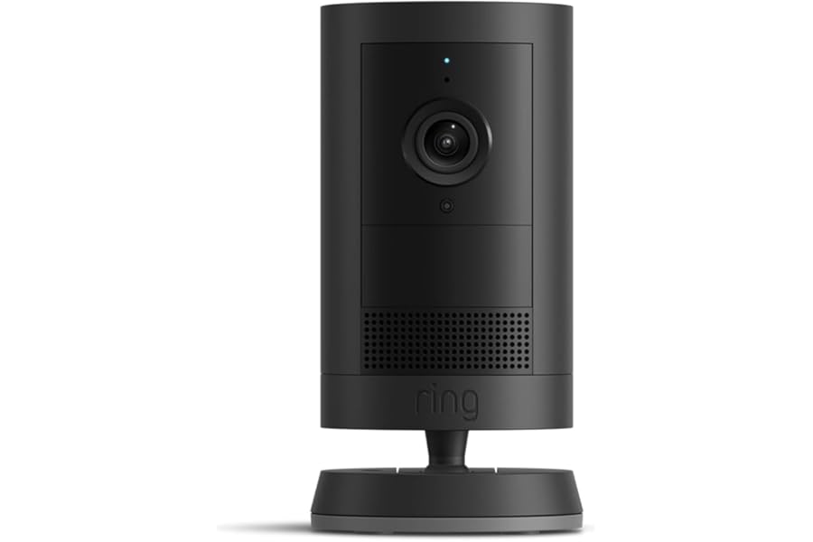 Ring Outdoor Cam Plus, Battery (newest model), Home or business security, Wide-Angle 2K Video with Ring Vision, Low-Light Sight for full-color night vision, Mount-Anywhere Versatility, Black