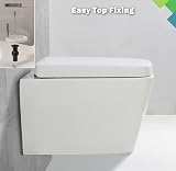 MASS DYNAMIC Square Toilet Seat Soft Close Top Fix with Quick Release view 7