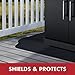 GRILLTEX Under the Grill Protective Deck and Patio Mat, 36 x 56 inches,Black