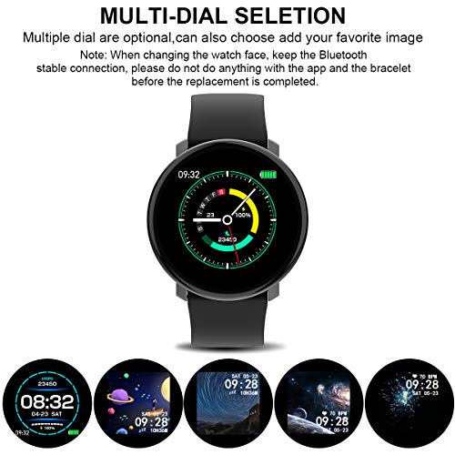 Smart Watch,Fitness Activity Tracker Watch with Heart Rate Blood Pressure Monitor Waterproof Sport Fitness Tracker Watch Smart Bracelet Wristband for Android iOS Phones Samsung Huawei Men Women Kids
