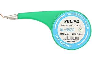 DIYPHONE Relife Low Residue Desoldering Wick Braid No-Clean Solder Flux Remover Wick Cord For Phone BGA Cleaning Repair Tool - 3.5mm Width 2.0M Length