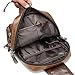SDIYABOLO Small Black Sling Crossbody Backpack Shoulder Bag for Men Women Vintage PU Leather Sling Backpack Cycling