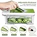 Adjustable Mandoline Slicer with Spiralizer Vegetable Slicer - V Blades Food Slicer Veggie Slicer Cutter Zoodle Maker - Vegetable Spiralizer with Julienne Grater