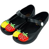 iFANS Girls Cute Tomato Jelly Shoes Mary Jane Flats for Toddler Little Kids