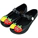 iFANS Girls Cute Tomato Jelly Shoes Mary Jane Flats for Toddler Little Kids