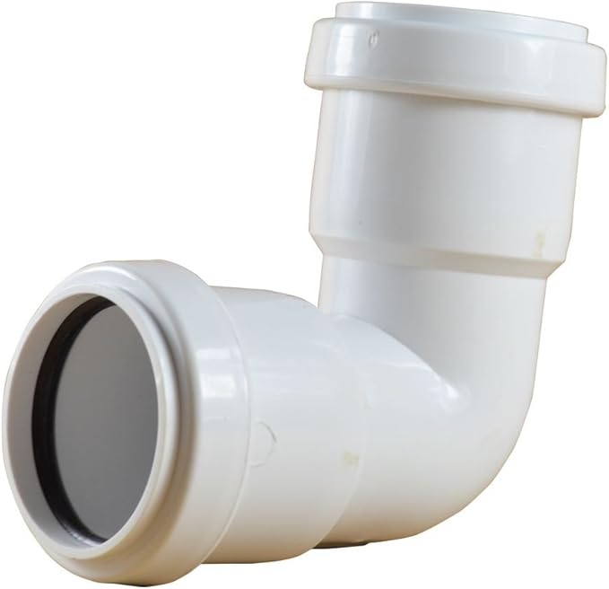 Pushfit 40mm Waste Pipe 90 Degree Bend White Pack of 2 Amazon.co.uk DIY & Tools