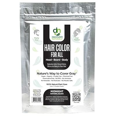 Manly Guy BLACK Hair, Beard &amp; Mustache Color: 100% Natural &amp; Chemical Free