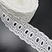 10 Yards 1-1/8 Inches Wide White Cotton Eyelet Lace Ribbon Trimming Tape For Garment Home Decor DIY Craft Supply