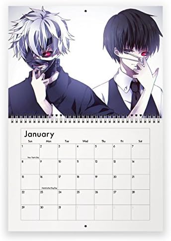 Tokyo Ghoul 2017 Wall Calendar