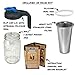 Cold Brew Mason Jar Coffee Maker with Handle by County Line Kitchen - 1 Quart - Make Amazing Cold Brew Coffee and Tea with This Durable Mason Jar and Stainless Steel Filter and Flip Cap Handle Lid