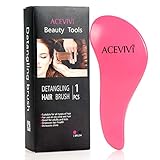 ACEVIVI Detangling Brush or Comb Styling Brush For Adults & Kids, wet & dry hair, RoseRed