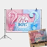 Daniu Baby Backdrop for Photography Boys or Girls Paty Background Gender Reveal Party Backdrop Baby Shower Decoration Photo Booth Supplies Studio Props Vinyl 7x5ft