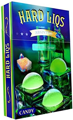 Hard Liqs Absinthe - Alcohol Hard Candy - 4 Pack + 2 FREE