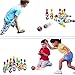 iPlay, iLearn Kids Bowling Toys, Party Favors, Foam Ball Play Set, Indoor Sport Game, 10 Pins, 2 Balls, Early Development Gifts for 1 2 3 4 Year Olds, Children, Toddlers, Boys, Girls (Blue)