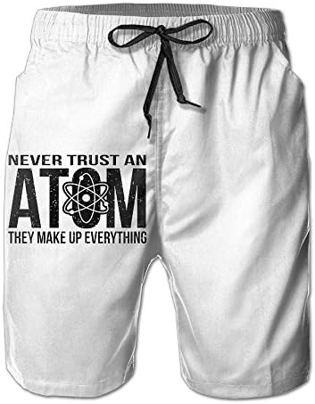 Men's Casual &amp; Comfortable ATOM Design Short Pants With Pockets Fit Shorts Swim Trunk Quick Dry Summer Beach Shorts